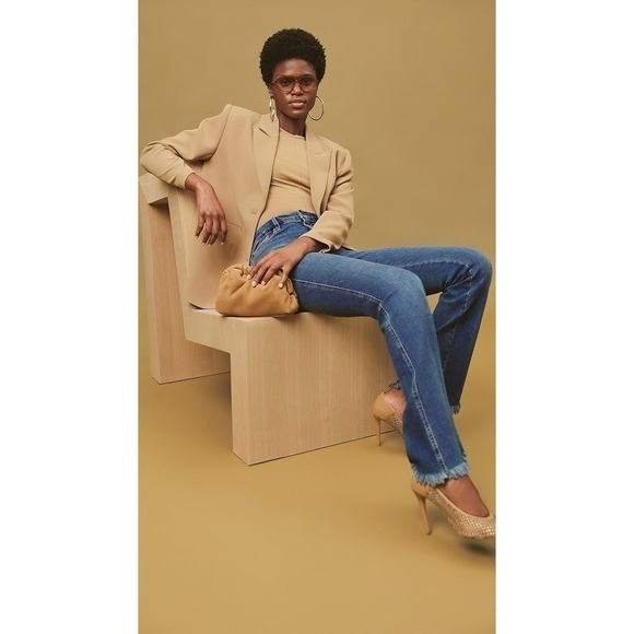 Good American‎ Blazer size 2 Fit + Flatter Pecan oversized office siren - Picture 1 of 7